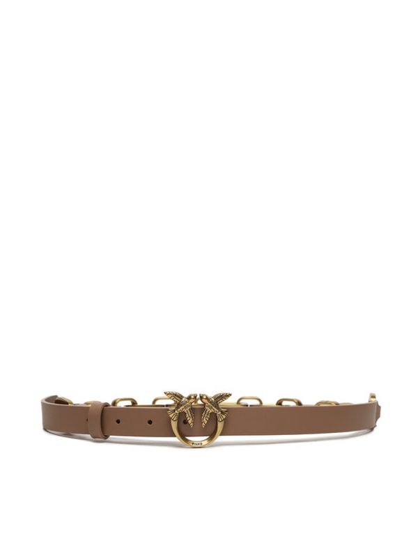 Pinko Pinko Дамски колан Love Day Macro Chain H2 Belt AI 23-24 PLT01 100139 A0F1 Кафяв