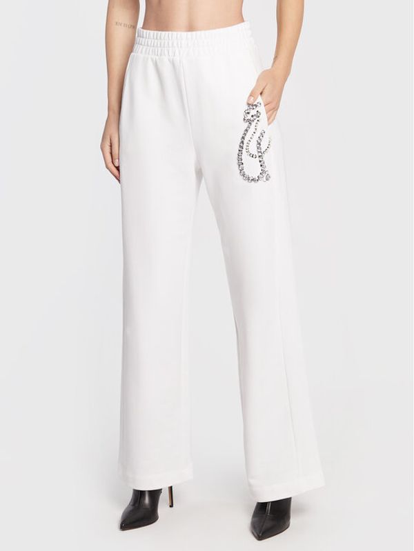 Pinko Pinko Долнище анцуг DIABOLIK Flaviana AI22-23 PKDB 1L109E 8314 Бял Relaxed Fit