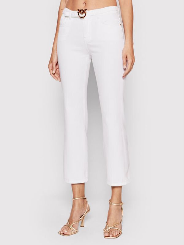 Pinko Pinko Дънки Brenda 1J10UZ Y62N Бял Regular Fit