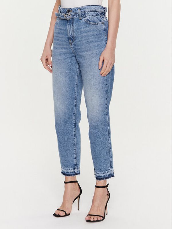 Pinko Pinko Дънки Flexi Maddie 100232 A0FX Син Mom Fit