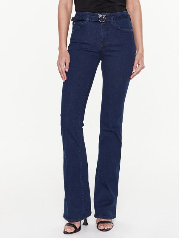 Pinko Pinko Дънки Flora 100166 A0FE Тъмносин Flare Fit