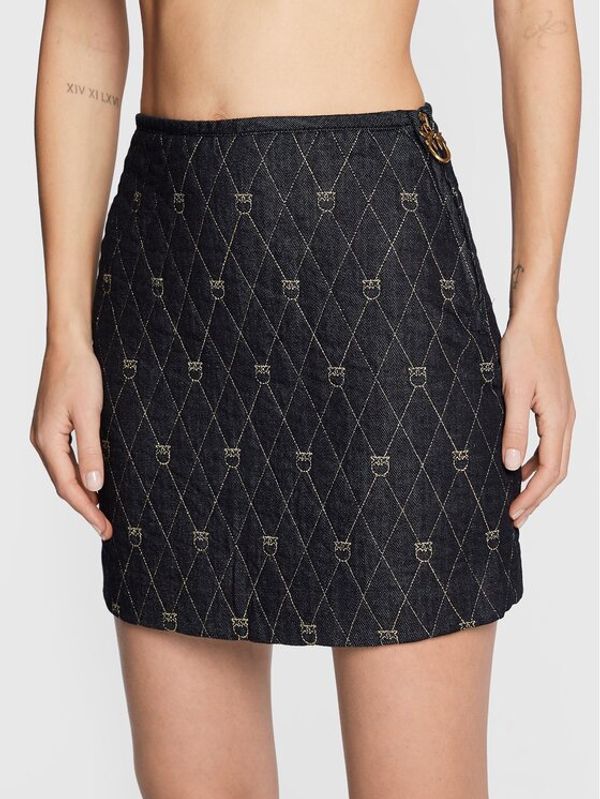 Pinko Pinko Дънкова пола Cinica 1J1116 A0A4 Тъмносин Regular Fit