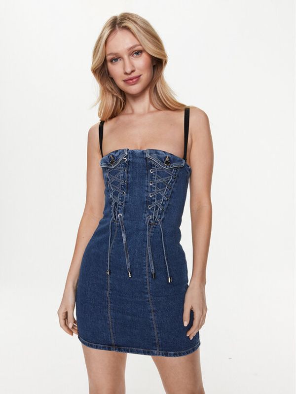 Pinko Pinko Дънкова рокля 100174 A0GF Син Slim Fit