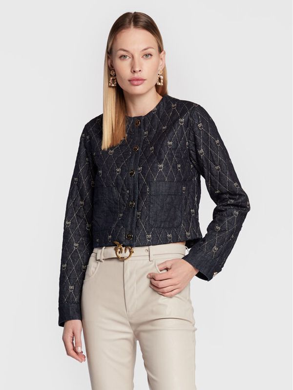 Pinko Pinko Дънково яке Inspirata 1 1J1115 A0A4 Тъмносин Boxy Fit