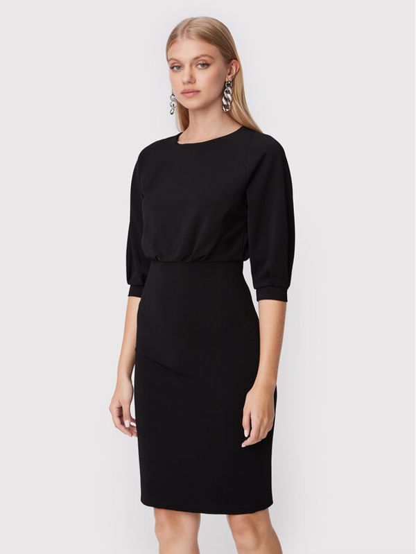 Pinko Pinko Ежедневна рокля Alda 1G18FW A04I Черен Slim Fit