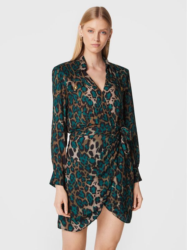 Pinko Pinko Ежедневна рокля Alix 1G181B A097 Зелен Regular Fit