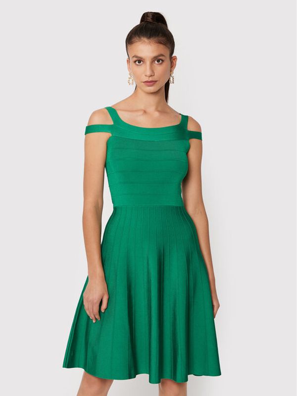 Pinko Pinko Ежедневна рокля Coffee 1G17UG A023 Зелен Regular Fit