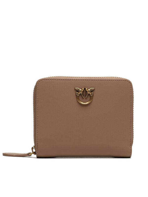 Pinko Pinko Голям дамски портфейл Taylor Zip Around AI 23-24 PCPL 100249 A0F1 Бежов