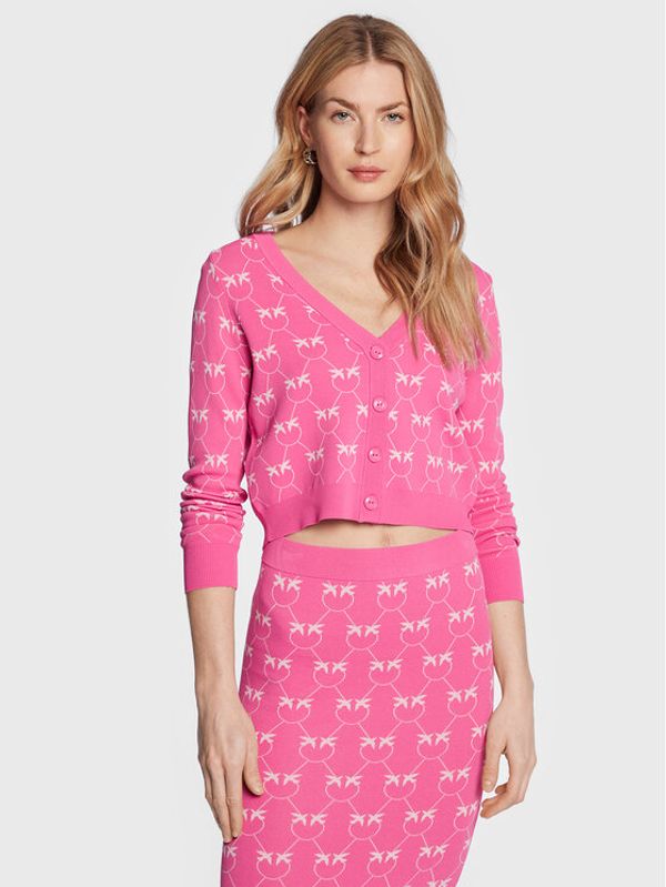 Pinko Pinko Кардиган 100687 A0IS Розов Cropped Fit