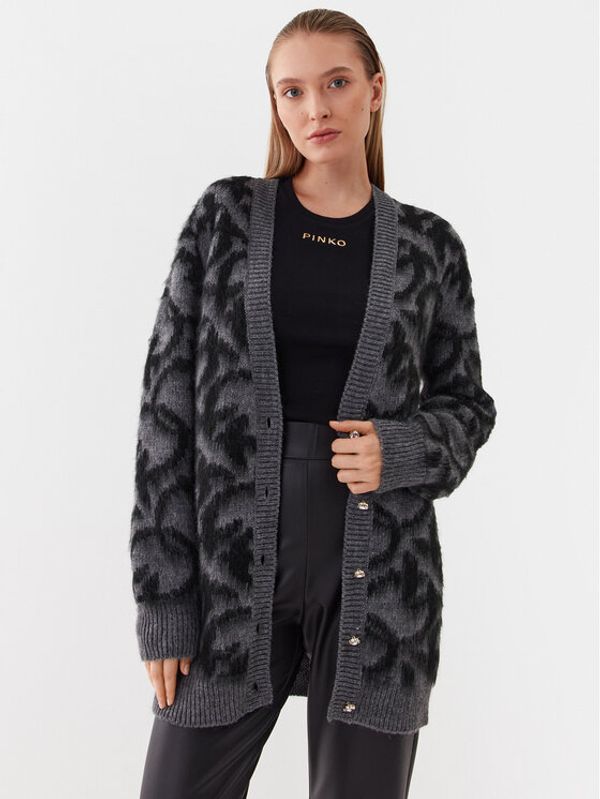Pinko Pinko Кардиган Iguana 101712 A14L Сив Regular Fit