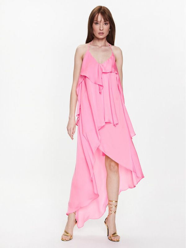 Pinko Pinko Коктейлна рокля 100710 A0NP Розов Regular Fit