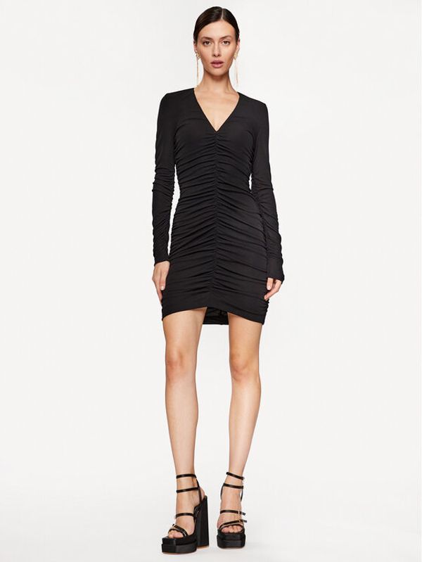 Pinko Pinko Коктейлна рокля 102057 A17I Черен Slim Fit