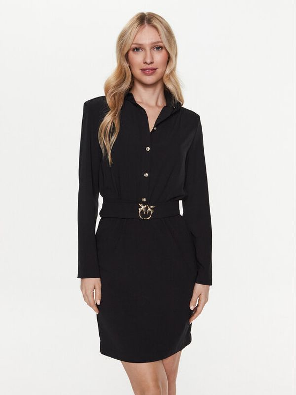 Pinko Pinko Коктейлна рокля Abile 100198 A0IL Черен Regular Fit