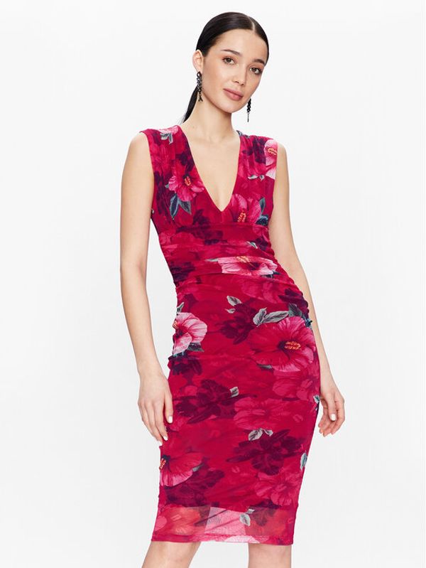 Pinko Pinko Коктейлна рокля Accaldato 101025 A0PK Бордо Slim Fit