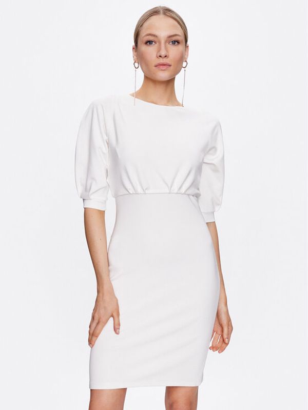 Pinko Pinko Коктейлна рокля Alda 100541 A04I Бял Slim Fit