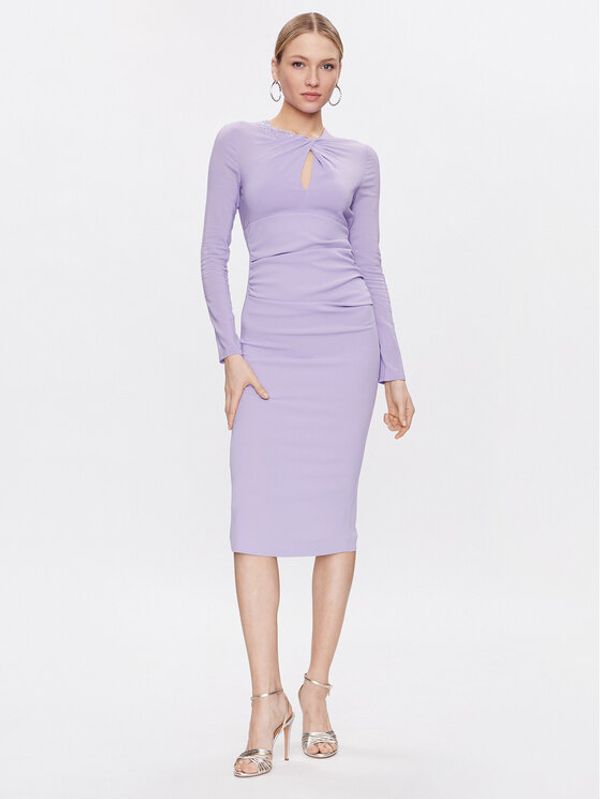 Pinko Pinko Коктейлна рокля Ancasti 100111 A0GM Виолетов Regular Fit