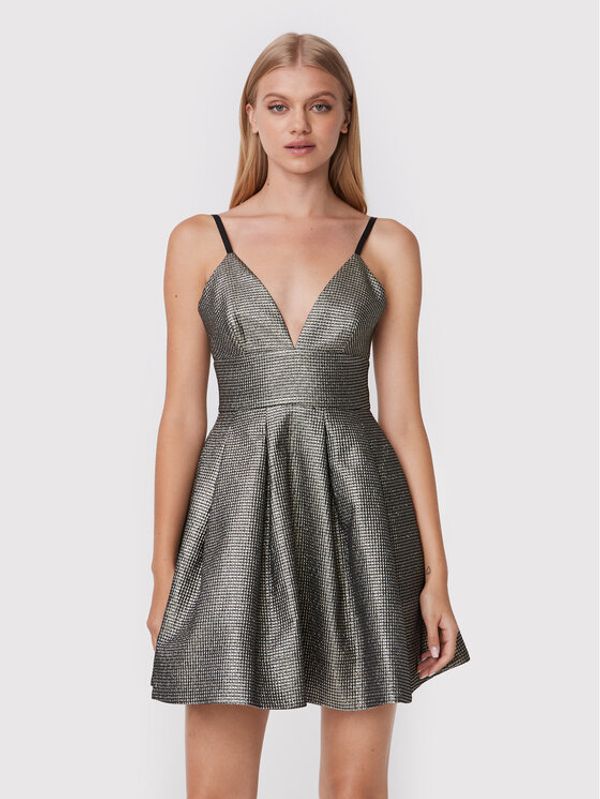 Pinko Pinko Коктейлна рокля Angelina 1G18F1 A04A Сребрист Slim Fit