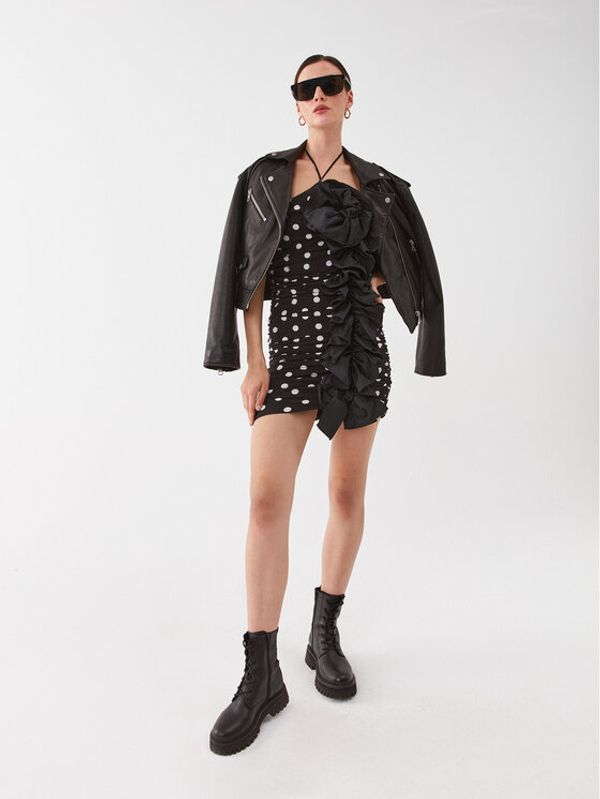 Pinko Pinko Коктейлна рокля Attivazione 101661 A135 Черен Slim Fit