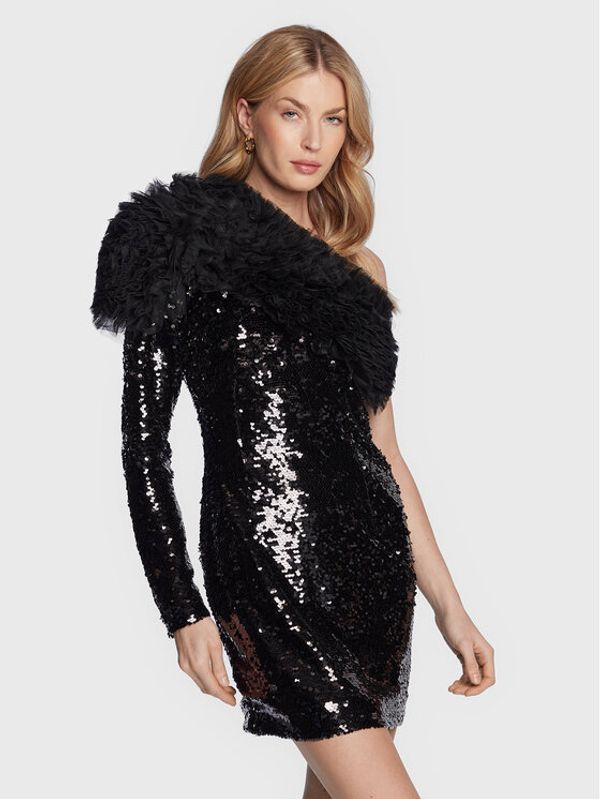 Pinko Pinko Коктейлна рокля Gorgona 100517 A0M4 Черен Slim Fit