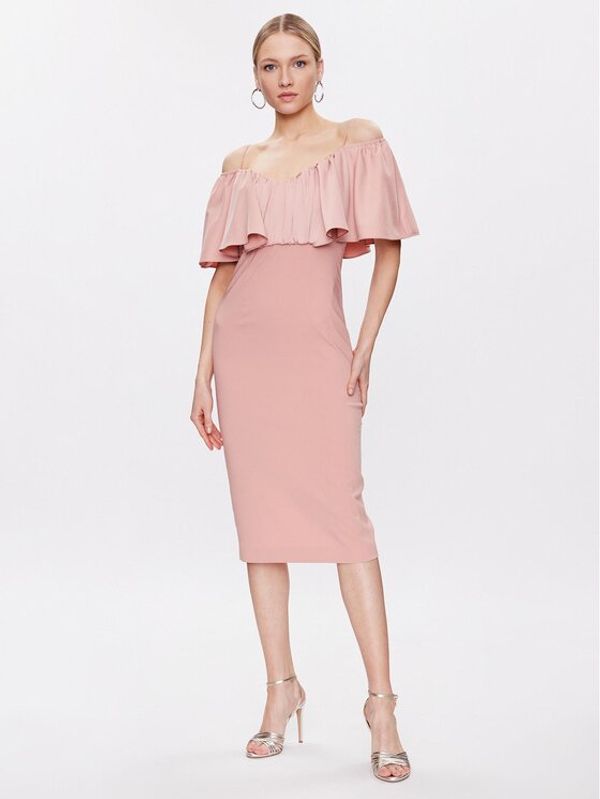 Pinko Pinko Коктейлна рокля La Carlota 100034 A0GI Розов Regular Fit