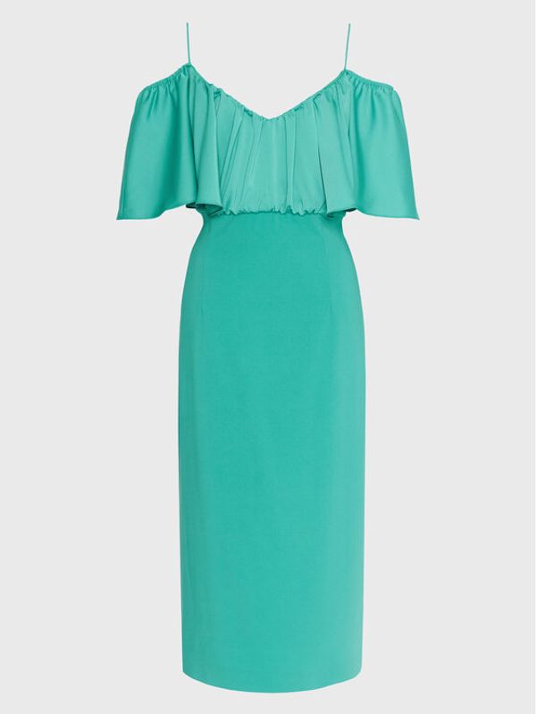 Pinko Pinko Коктейлна рокля La Carlota 100034 A0GI Зелен Regular Fit