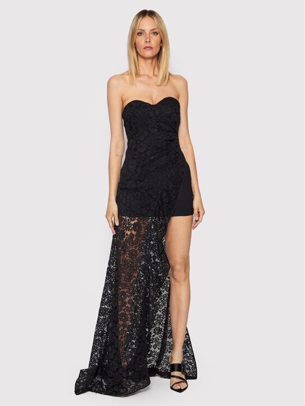 Pinko Pinko Коктейлна рокля Lampone 20222 PSPG 1N13JF 7573 Черен Slim Fit