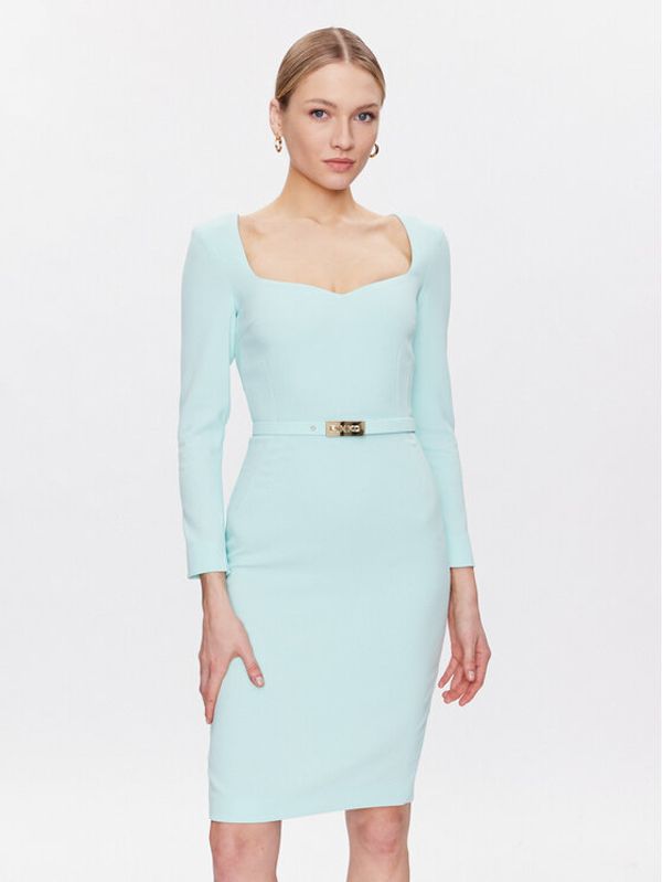 Pinko Pinko Коктейлна рокля Mendosa 100559 7624 Зелен Regular Fit