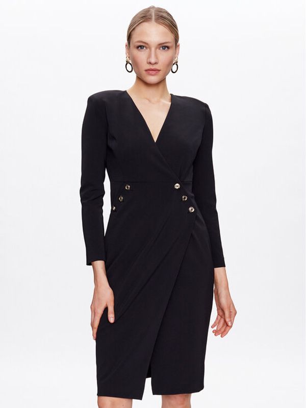 Pinko Pinko Коктейлна рокля Misiones 100519 A0HC Черен Regular Fit