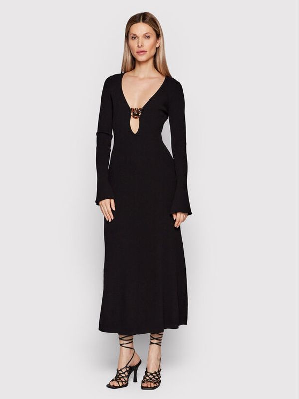 Pinko Pinko Коктейлна рокля Vitoria 1G16YC Y7VP Черен Slim Fit