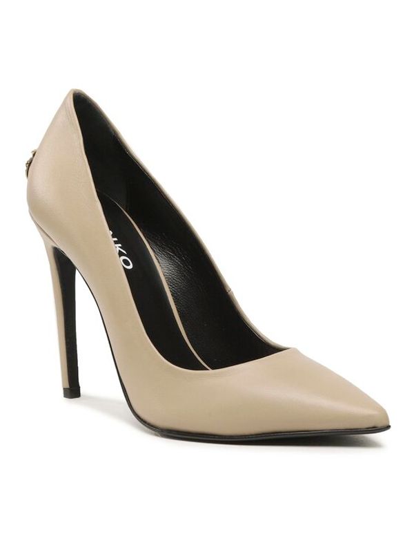 Pinko Pinko Обувки на ток Leonie Decolette PE 23 BLKS1 100675 A0N9 Екрю