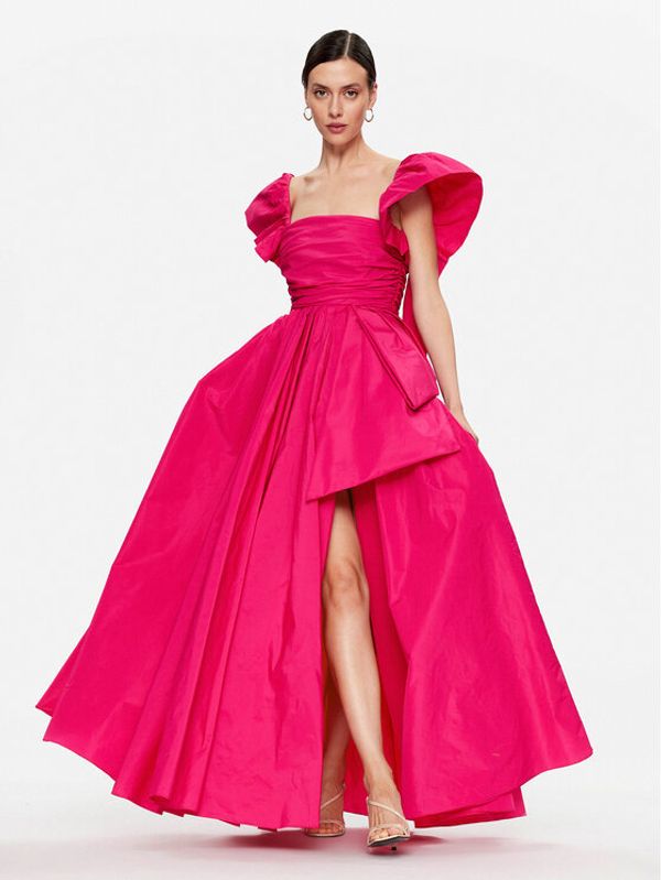 Pinko Pinko Официална рокля Fotone Abito 101590 Y3LE TAFFETA Розов Regular Fit
