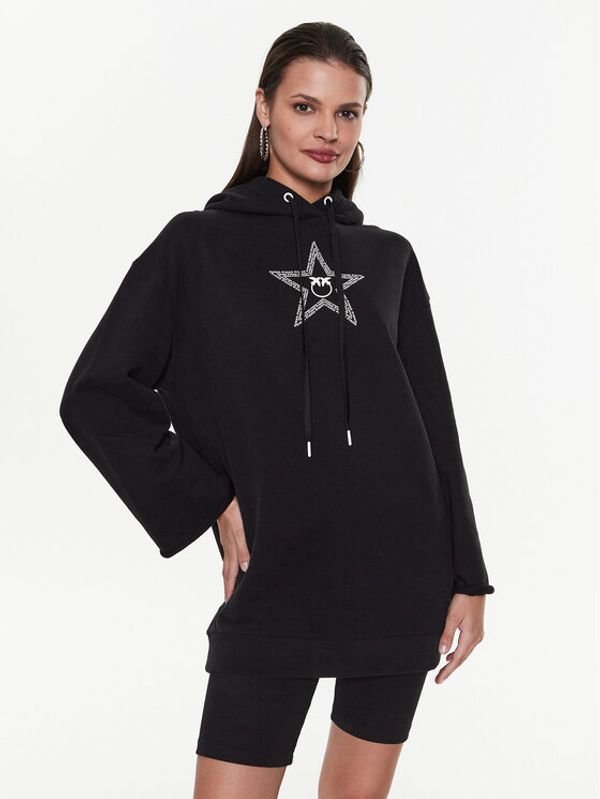 Pinko Pinko Плетена рокля 100365 A0KM Черен Relaxed Fit