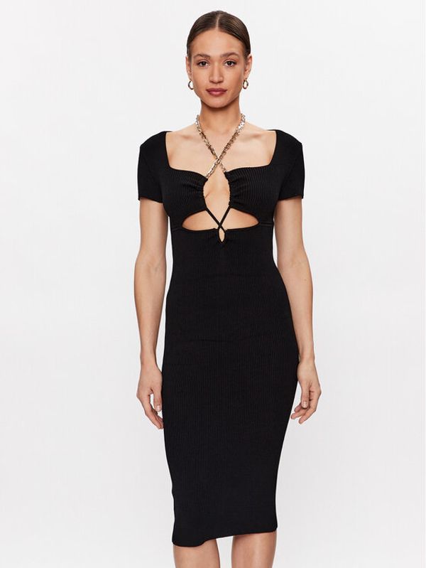 Pinko Pinko Плетена рокля 101173 A0TU Черен Regular Fit