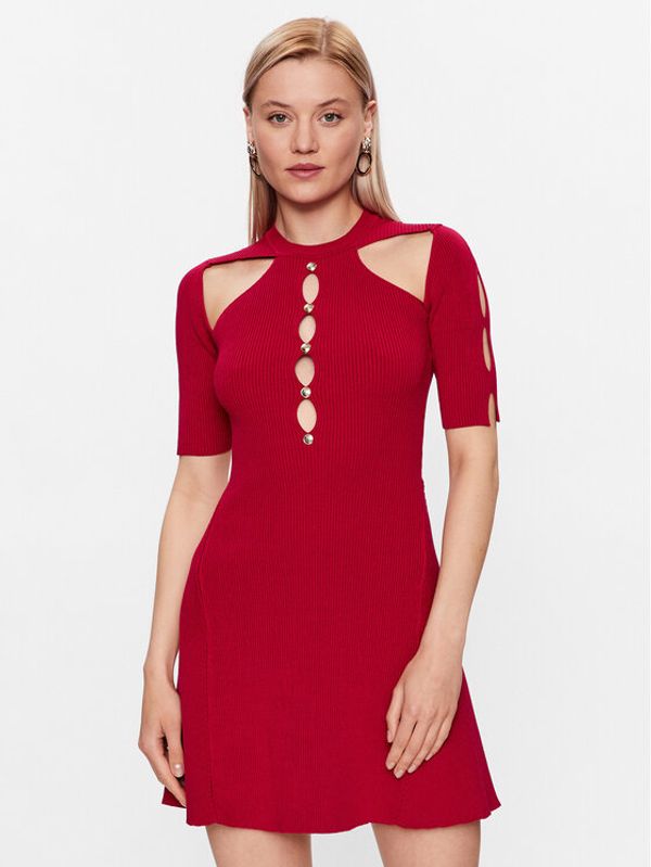 Pinko Pinko Плетена рокля 101227 A0TU Червен Regular Fit