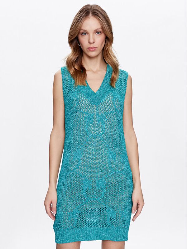 Pinko Pinko Плетена рокля Abbracciato 100631 A0K2 Зелен Regular Fit