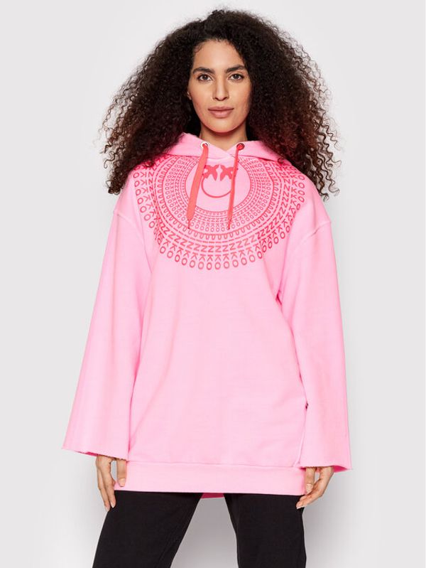 Pinko Pinko Плетена рокля Amaretti 1G17BD Y7SG Розов Relaxed Fit