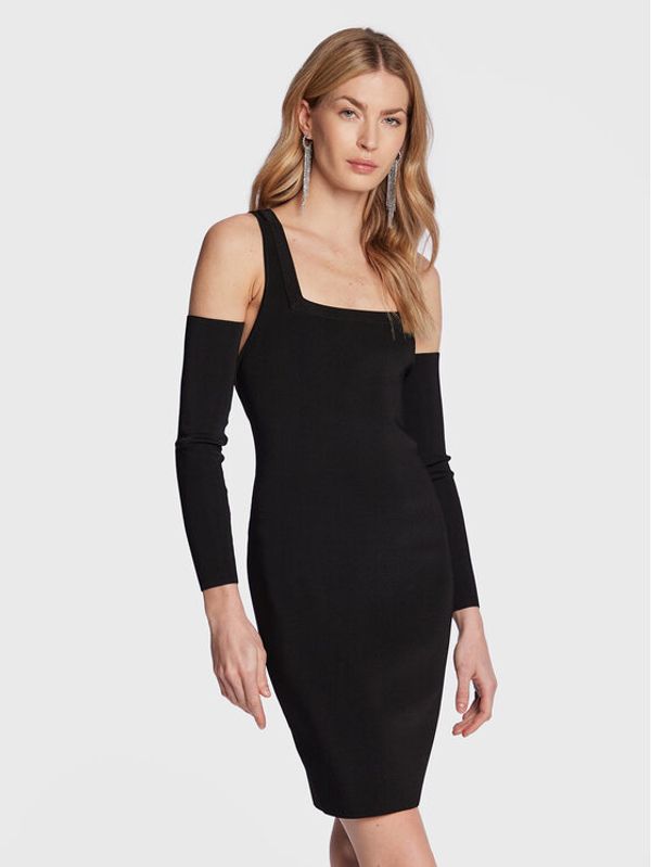 Pinko Pinko Плетена рокля Arsenico 100513 A0LV Черен Slim Fit