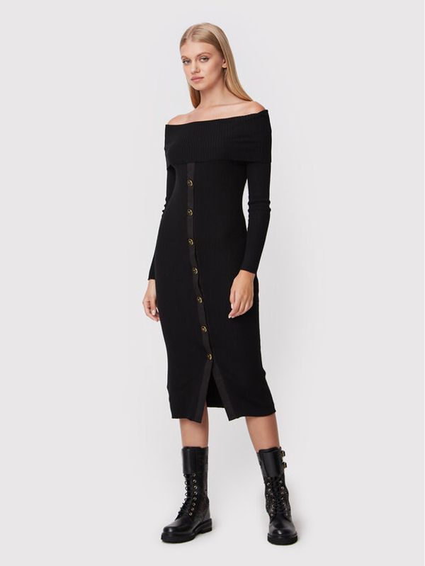 Pinko Pinko Плетена рокля Big Boy 1G184W Y77N Черен Slim Fit