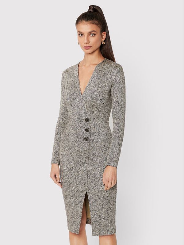 Pinko Pinko Плетена рокля Linda 1G18B7 A0AO Бежов Regular Fit