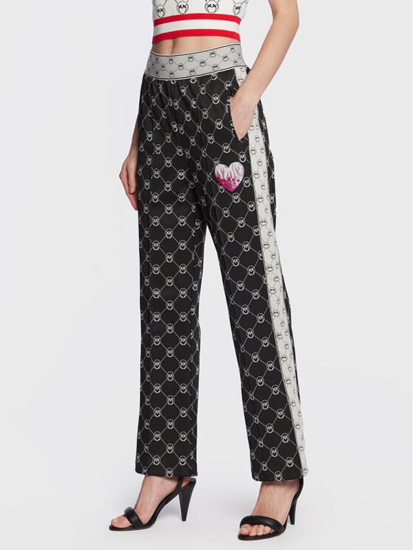 Pinko Pinko Плетени панталони Intenso 101017 A0U0 Черен Regular Fit