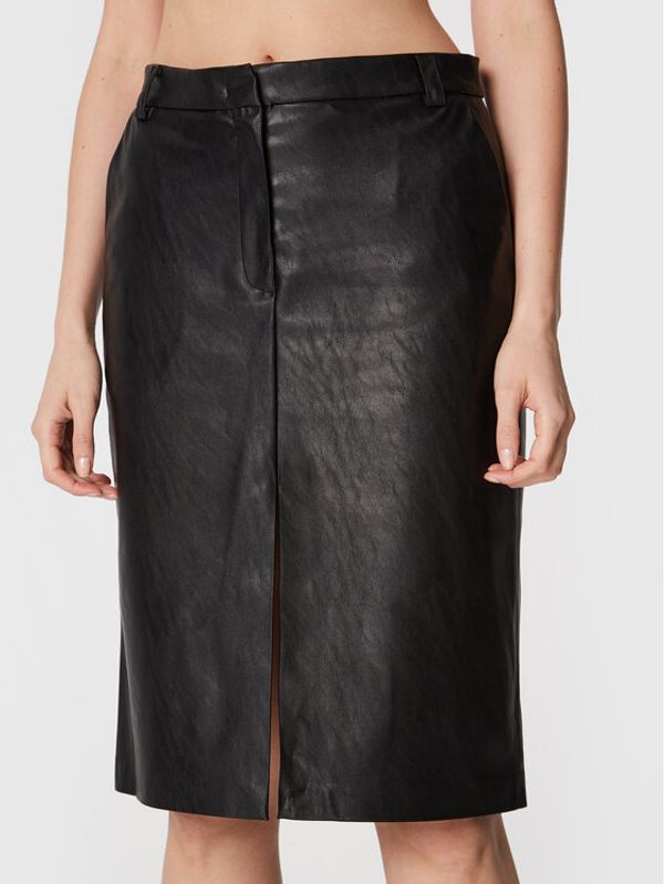 Pinko Pinko Пола от имитация на кожа Godiva 1G18K7 7105 Черен Regular Fit