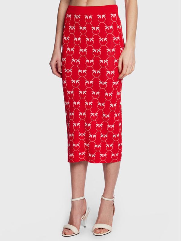 Pinko Pinko Пола тип молив 100211 A0IS Червен Slim Fit