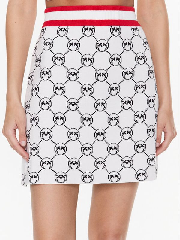 Pinko Pinko Пола тип трапец Adamite 100448 A0KS Екрю Slim Fit