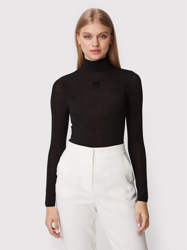 Pinko Pinko Поло Abdaly 1G17WA Y7D2 Черен Slim Fit