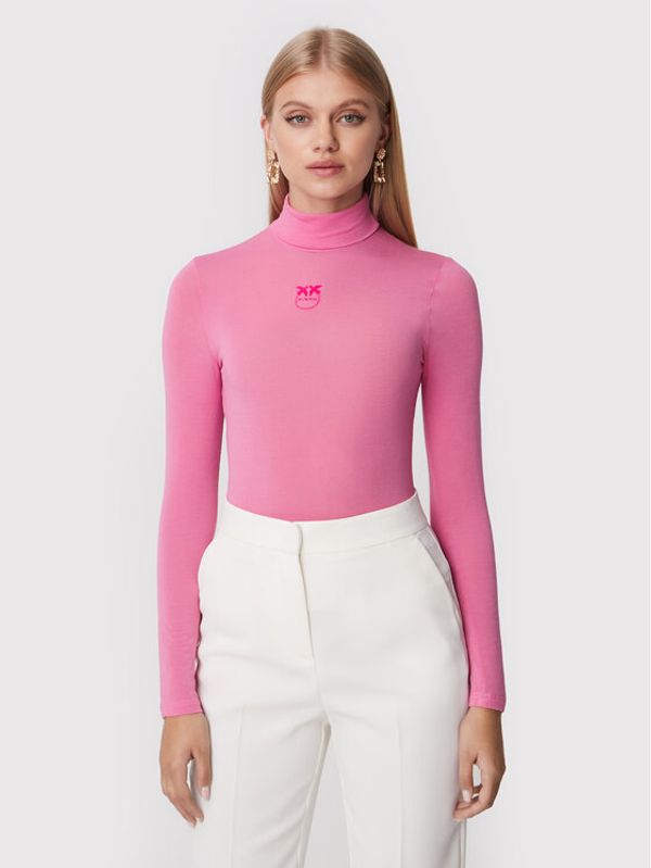 Pinko Pinko Поло Abdaly 1G17WA Y7D2 Розов Slim Fit