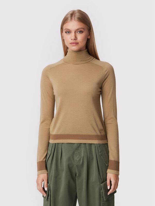 Pinko Pinko Поло Dolcevita 1G181Z A02M Бежов Regular Fit