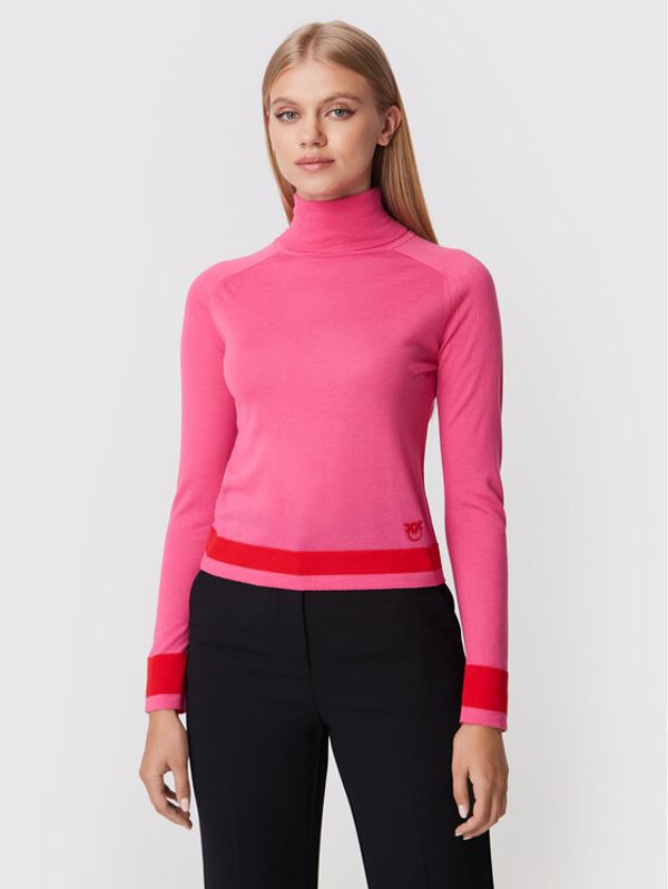 Pinko Pinko Поло Dolcevita 1G181Z A02M Розов Regular Fit