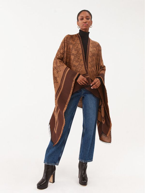 Pinko Pinko Пончо Megabit 20232 PPRE 101871.A15W Кафяв Regular Fit