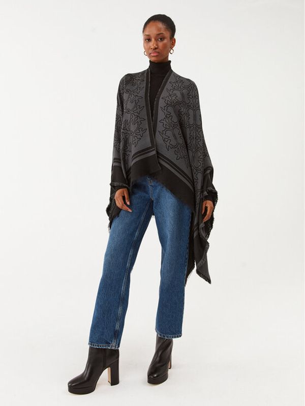 Pinko Pinko Пончо Megabit 20232 PPRE 101871.A15W Сив Regular Fit