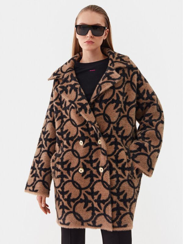 Pinko Pinko Преходно палто Toro 101573 A116 Бежов Regular Fit